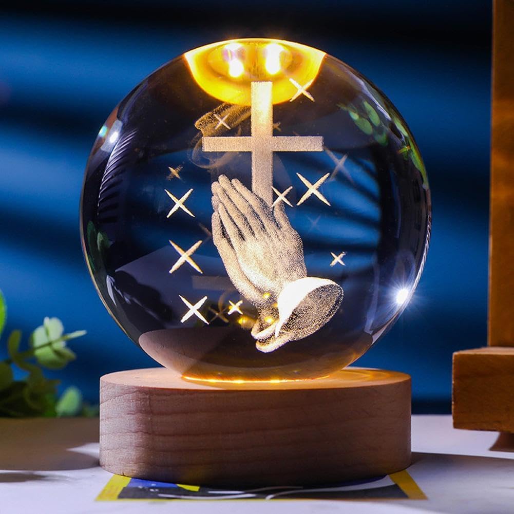 FaithGlow™ 3D Crystal Ball Light